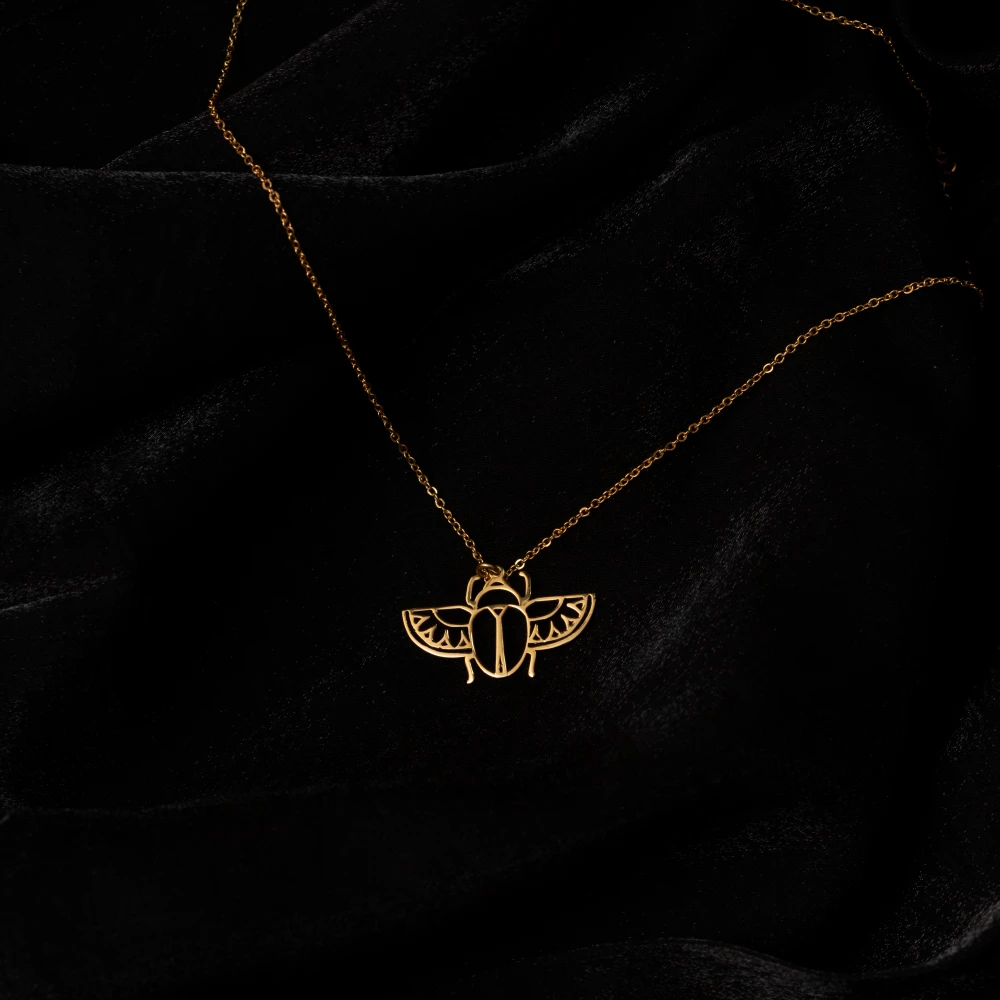 Egyptian Scarab Beatle Necklace