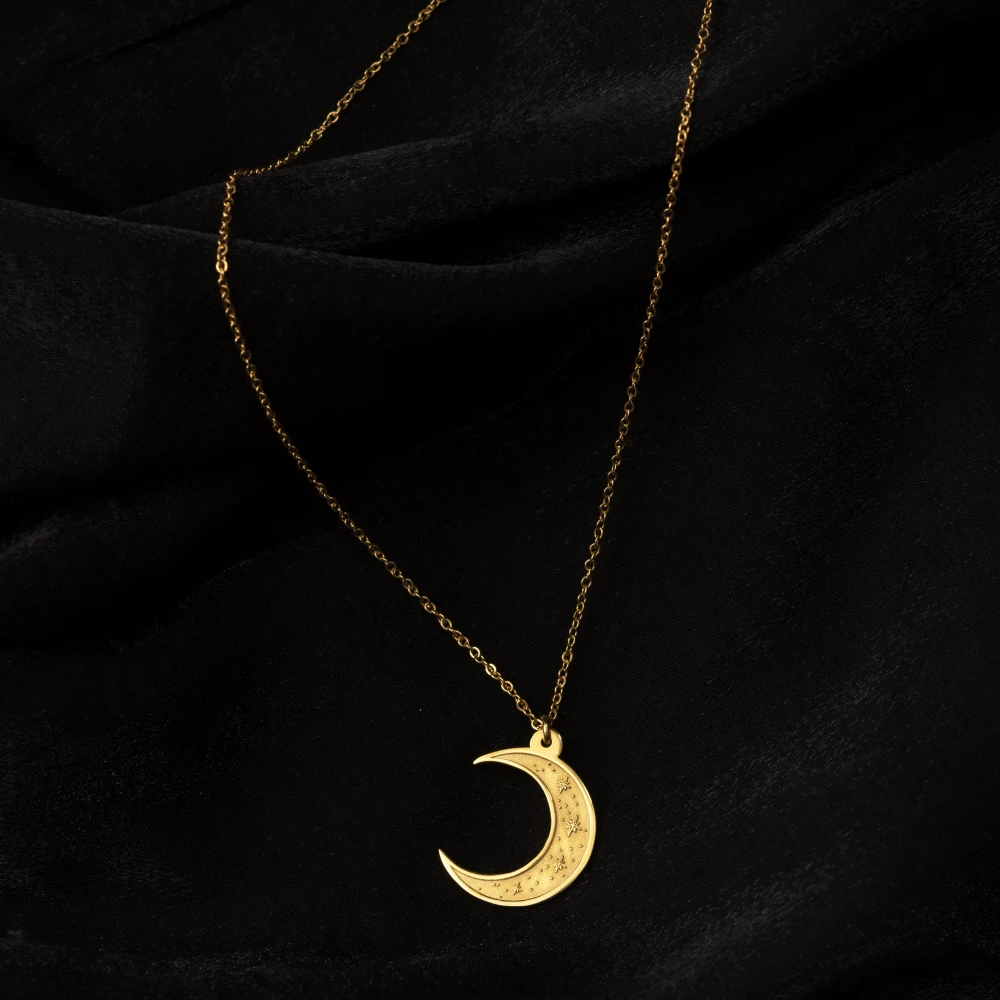 Moon and Stars Necklace