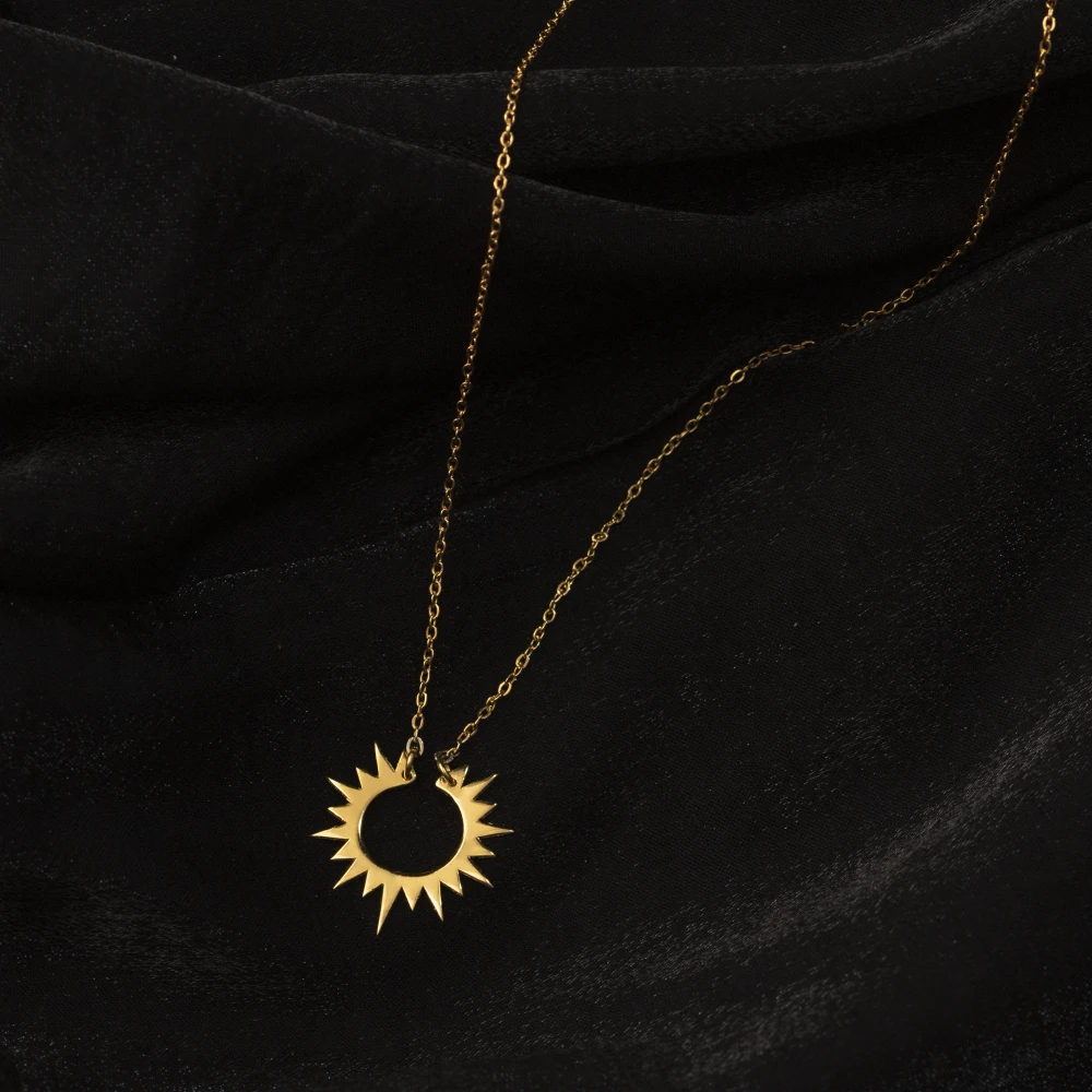 Open Sun Necklace
