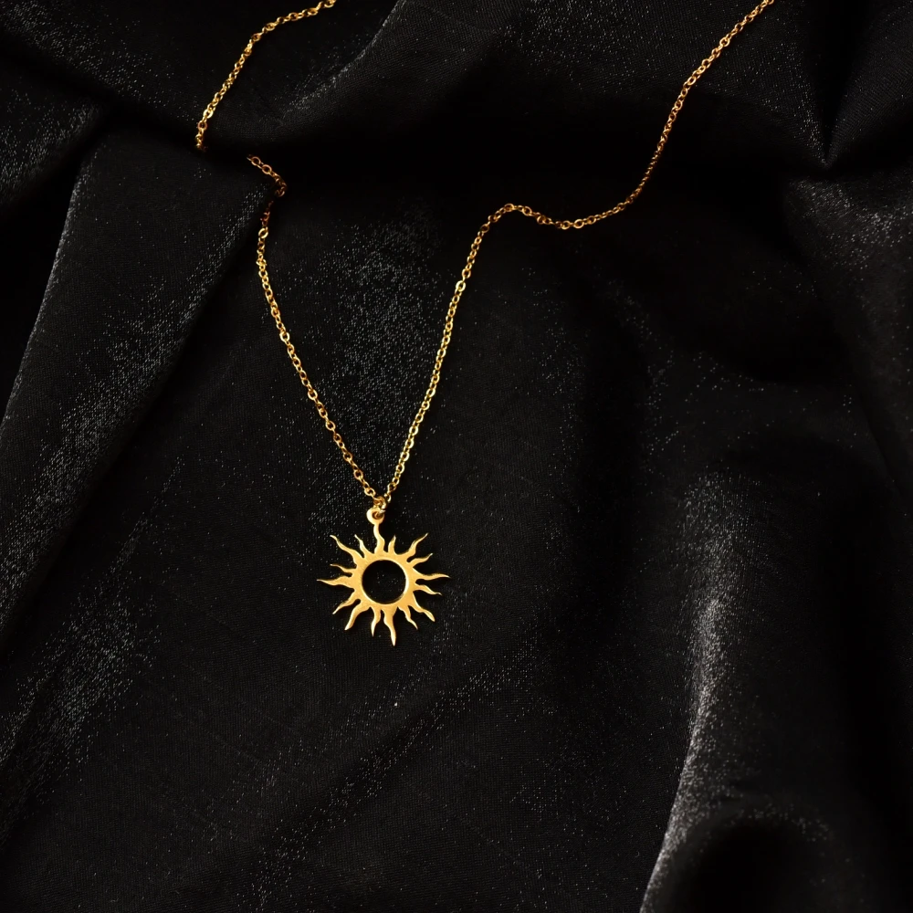 Closed Sun Necklace