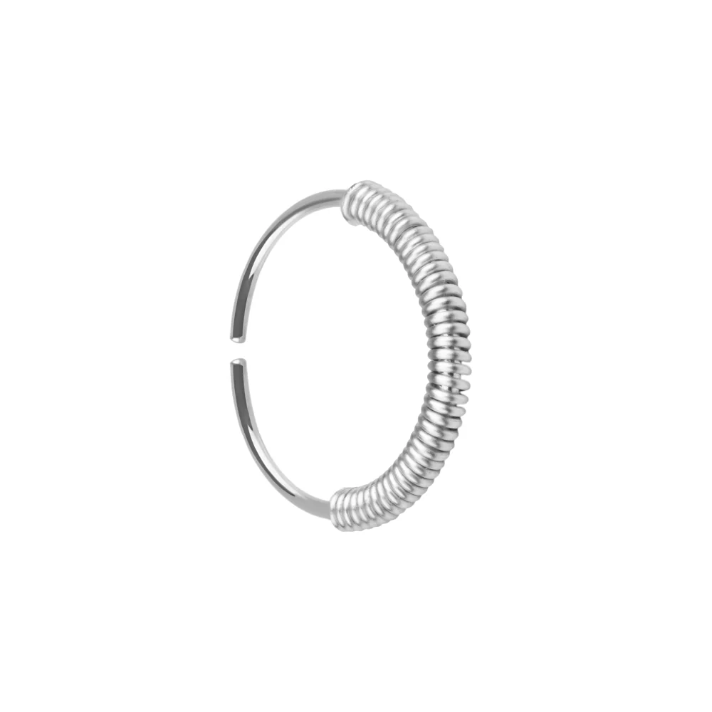 Hoop Ring Silver Sterling Ear Piercing